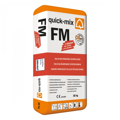 Quick-mix FM spárování zdiva bílošedá 30 Kg