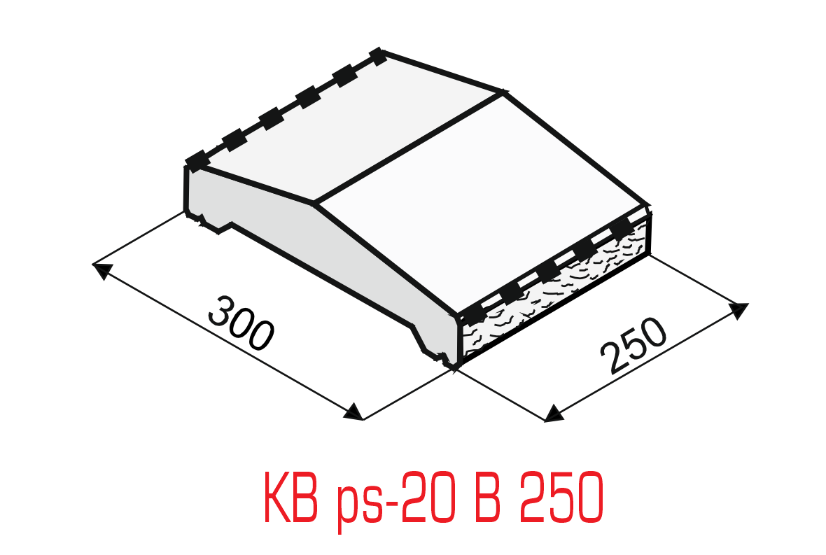 Plotová stříška délka 25 cm - štípaná, žlutá