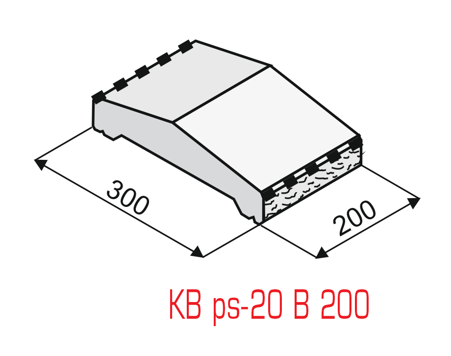 Plotová stříška délka 20 cm - štípaná, žlutá