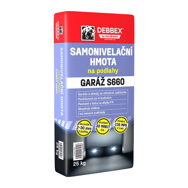 Den BRAVEN Samonivelační hmota na podlahy GARÁŽ S660