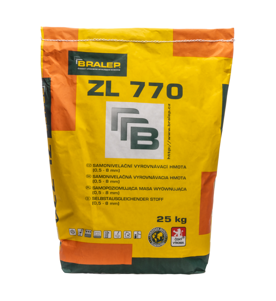 BRALEP ZL 770  Jemná samonivelační vyrovnávací hmota 0,5–8 mm 25Kg