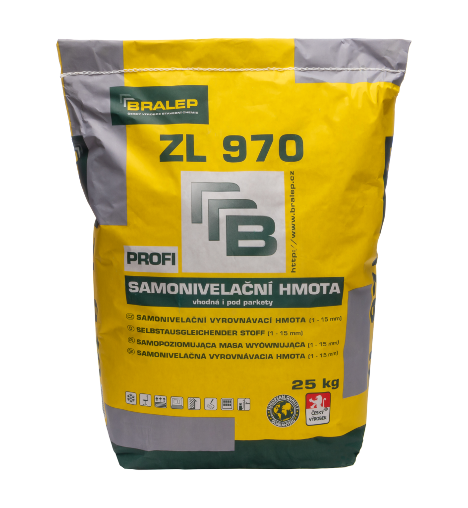 BRALEP ZL 970 samonivelační vyrovnávací hmota 1 – 15 mm 25Kg