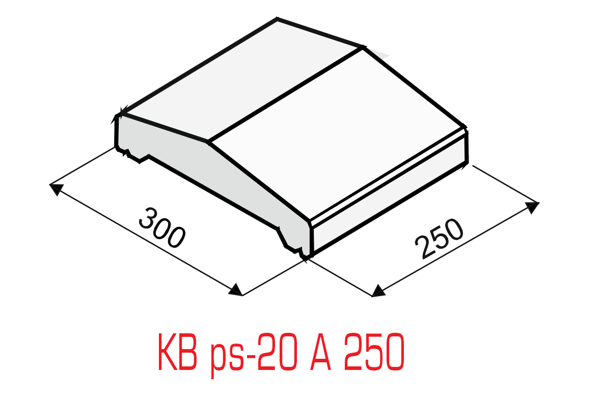 Plotová stříška délka 25 cm - hladká, přírodní