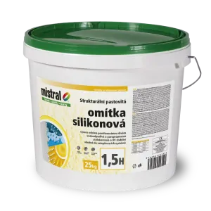 Mistral omítka silikon 1,5mm R bezpříplatkový odstín 25Kg
